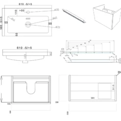 Freddie Reinforced Shower Bath Suite with Rimless Toilet