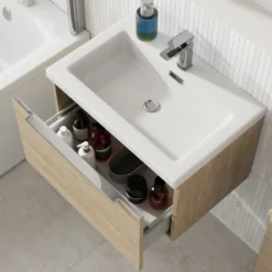 Freddie Rimless Toilet & Vanity Unit Bathroom Suite
