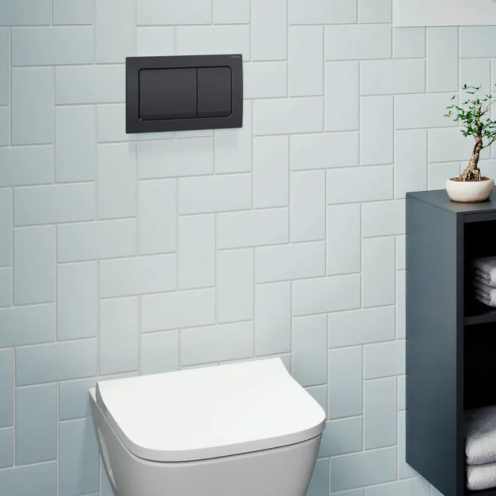 Geberit Alpha01 Square Dual Flush Plate