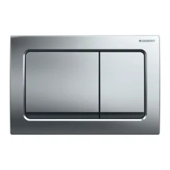 Geberit Duofix 1120mm Concealed Frame & Alpha Cistern with Chrome Dual Flush Plate