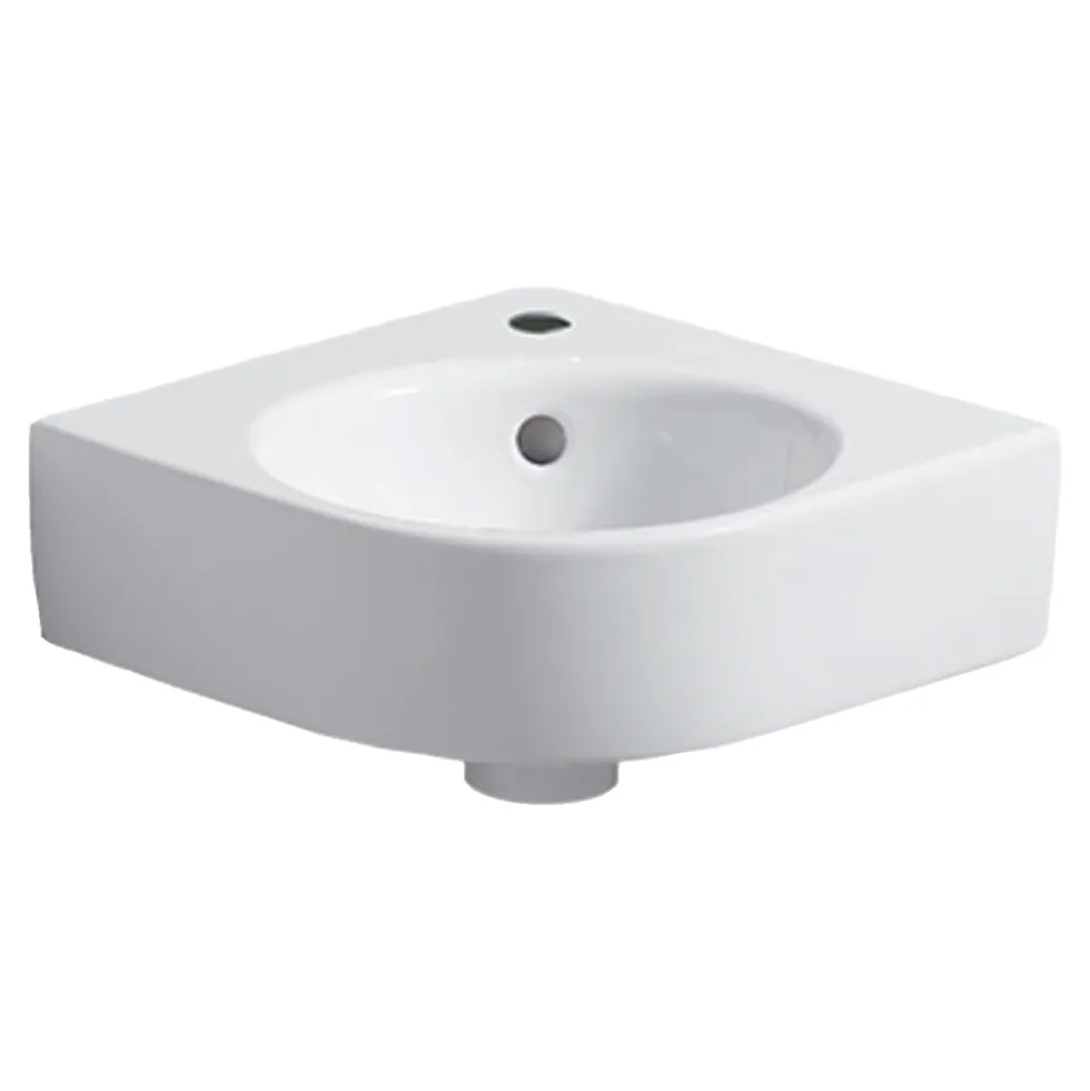 Geberit Selnova 450mm Compact Wall Hung Corner Basin
