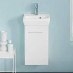 Geberit Selnova 360mm Wall Mounted Cloakroom Vanity Unit & Basin