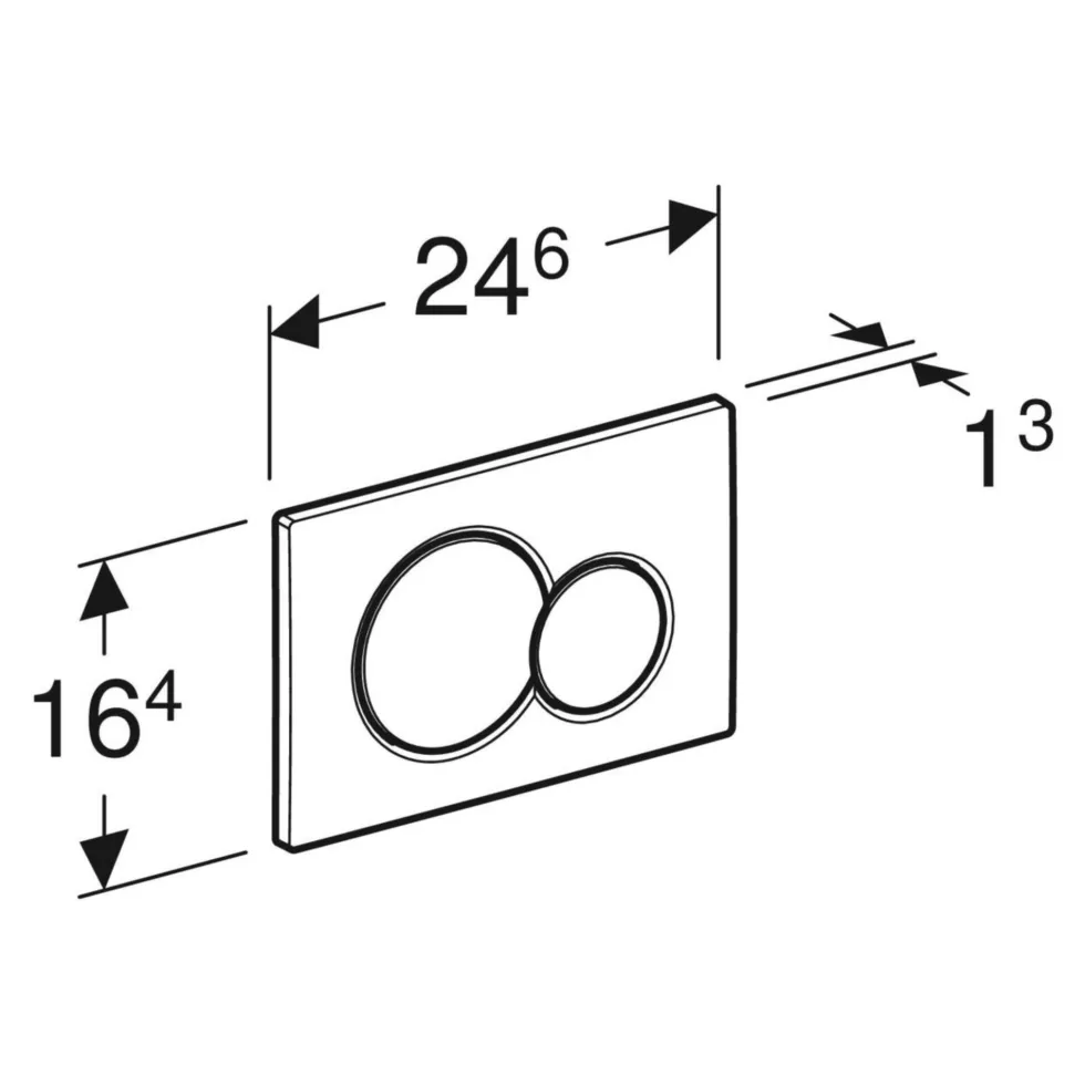 Geberit Sigma01 Round Dual Flush Plate