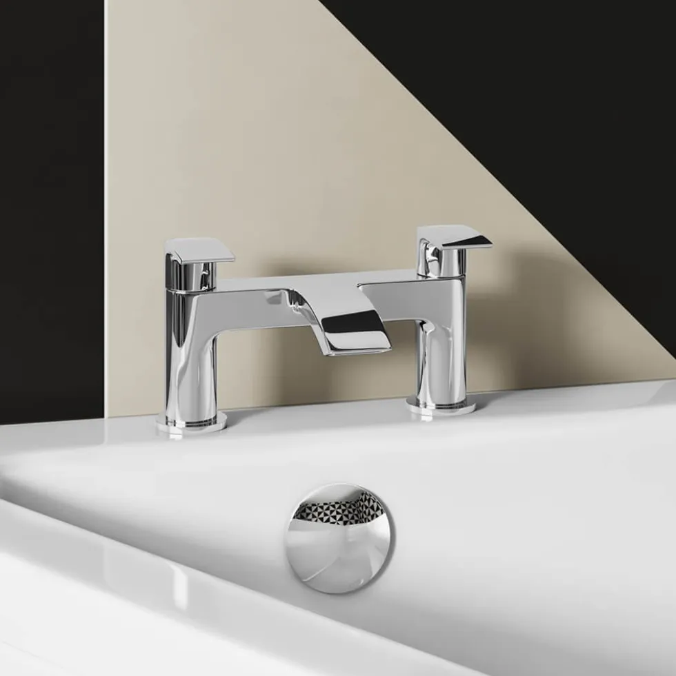 Harbour Acclaim Complete Bathroom Suite with 1700mm P Shape Shower Bath & Rimless Toilet