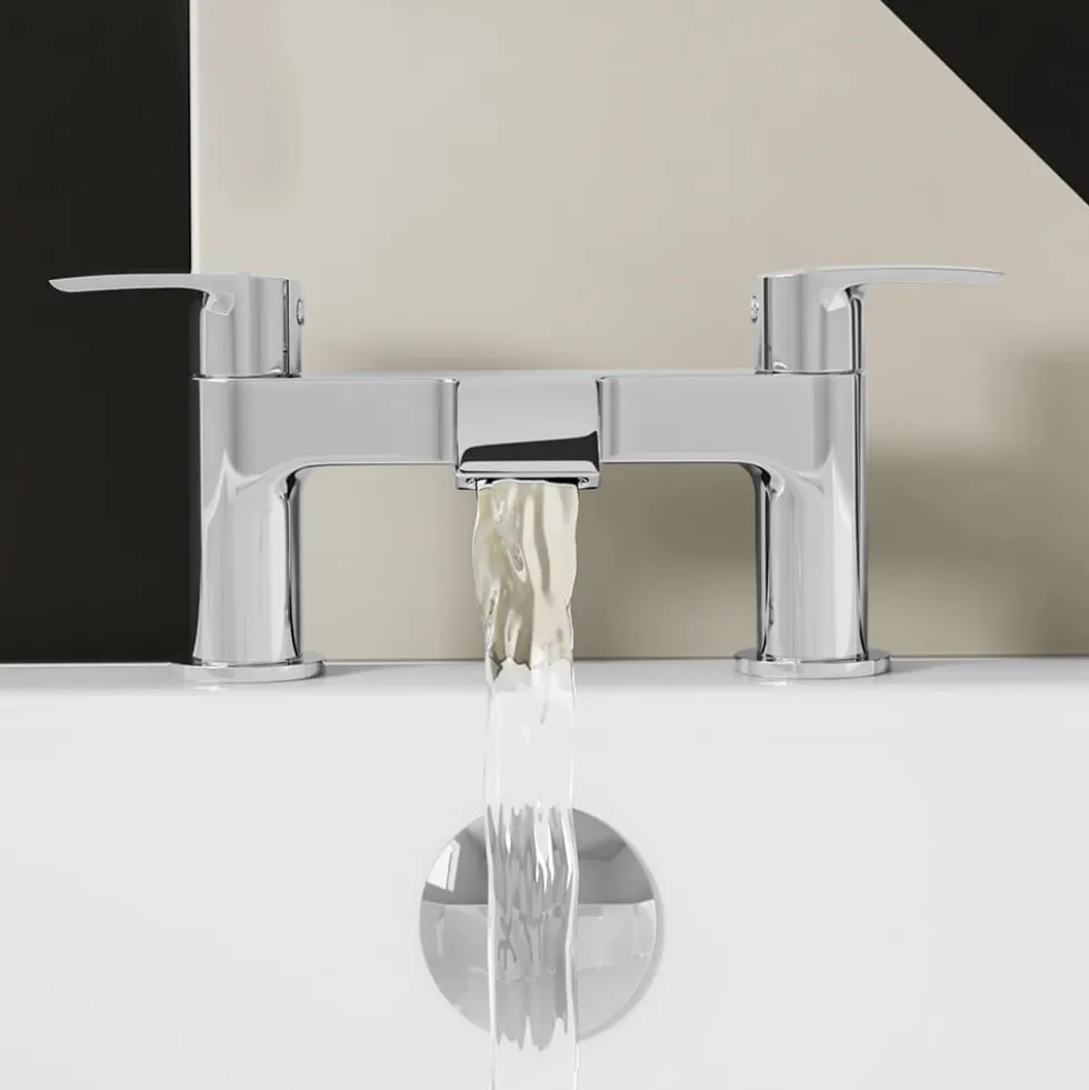 Harbour Acclaim Complete Bathroom Suite with 1700mm P Shape Shower Bath & Rimless Toilet