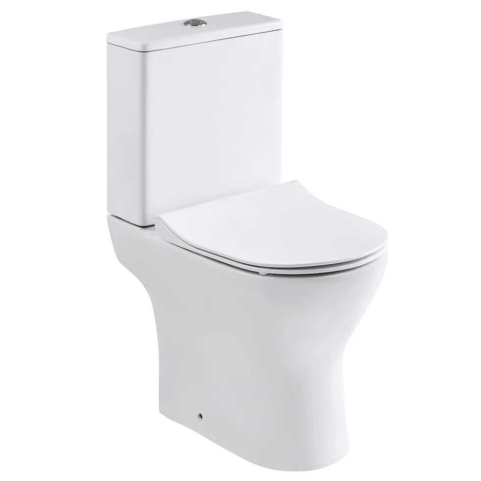 Harbour Acclaim Complete Bathroom Suite with 1700mm P Shape Shower Bath & Rimless Toilet