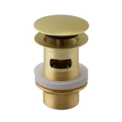 Harbour Acclaim Complete Brushed Brass Bathroom Suite with Reinforced Shower Bath & Rimless Toilet