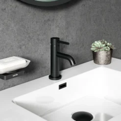 Harbour Acclaim Complete Matt Black Bathroom Suite with Shower Bath & Rimless Toilet