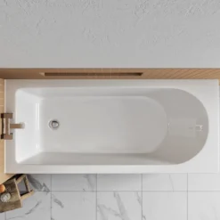 Harbour Acclaim Complete Matt Black Bathroom Suite with Shower Bath & Rimless Toilet