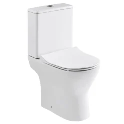 Harbour Acclaim Complete Matt Black Bathroom Suite with Shower Bath & Rimless Toilet