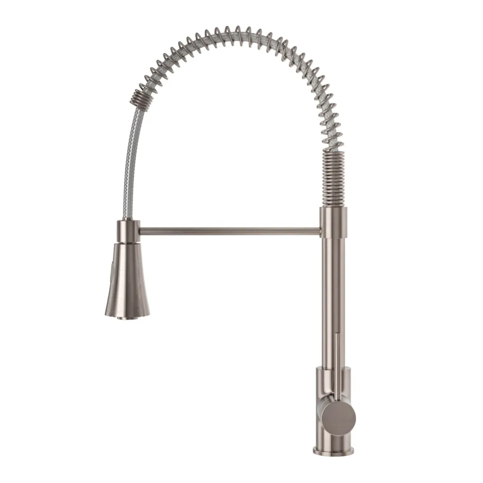 Harbour Acclaim Kitchen Tap with Flexible / Movable Multi-Function Spray - Brushed Stainless Steel