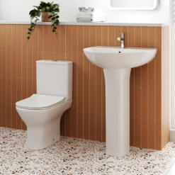 Harbour Acclaim 550mm 1 Tap Hole Basin & Full Pedestal