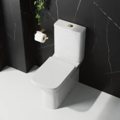 Harbour Alchemy Rimless Back to Wall Close Coupled Toilet & Soft Close Seat
