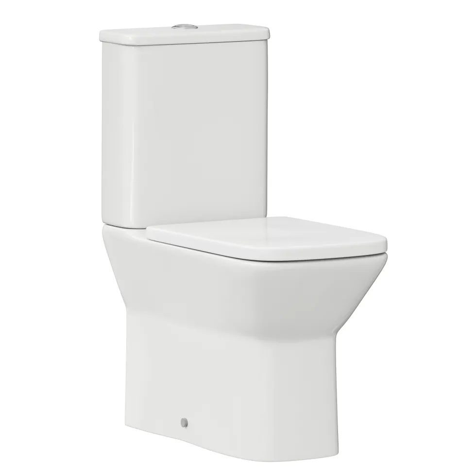 Harbour Alchemy Rimless Back to Wall Close Coupled Toilet & Soft Close Seat