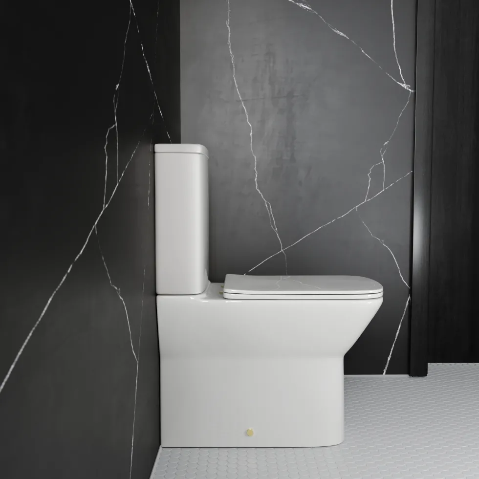 Harbour Alchemy Rimless Back to Wall Comfort Height Toilet & Soft Close Seat