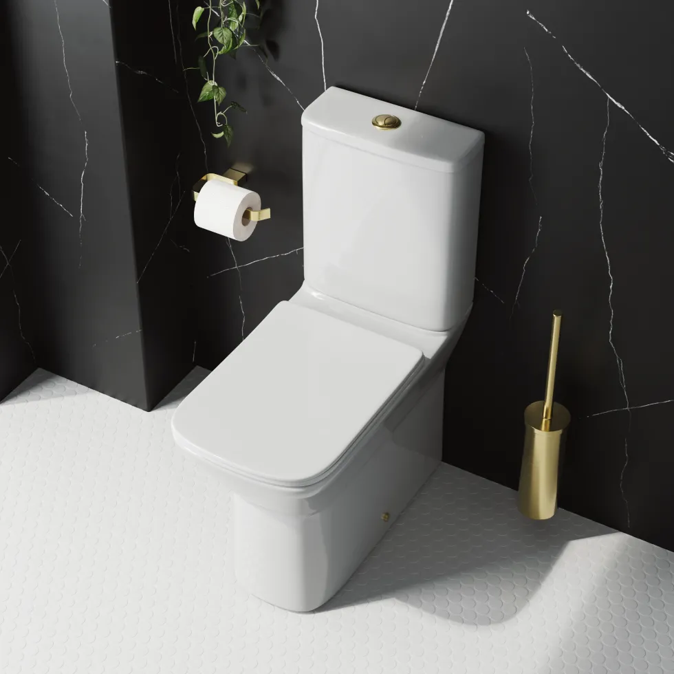 Harbour Alchemy Rimless Back to Wall Comfort Height Toilet & Soft Close Seat
