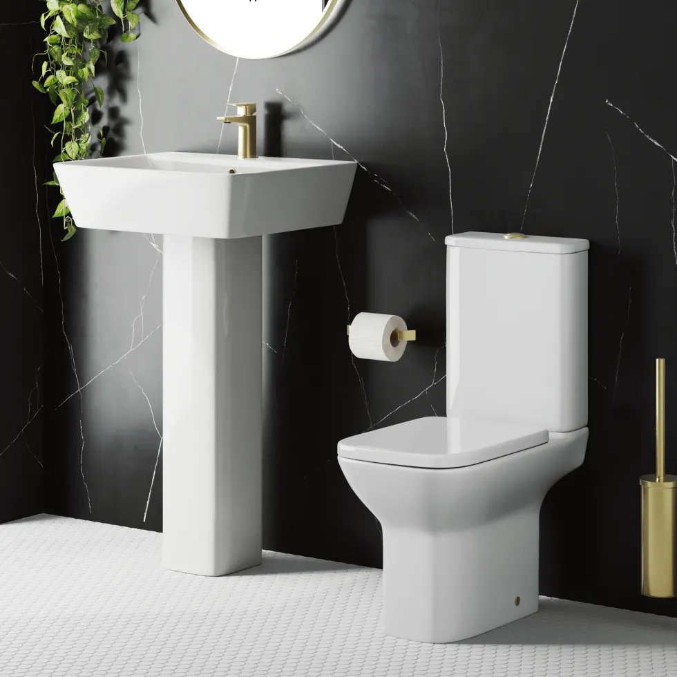 Harbour Alchemy Rimless Toilet & Basin Bathroom Suite