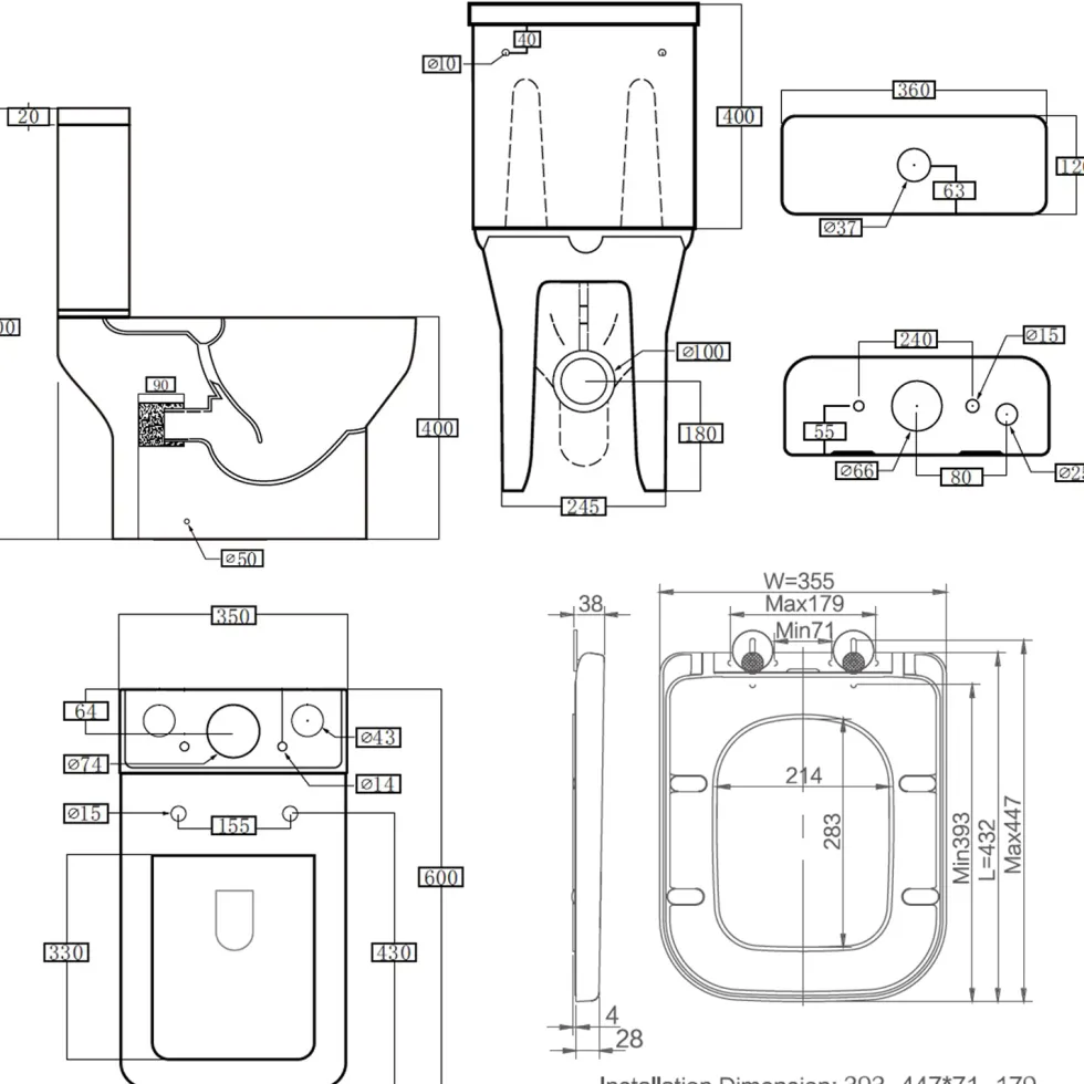 Harbour Alchemy Rimless Toilet & Basin Bathroom Suite