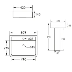 Harbour Alchemy Rimless Toilet & Basin Bathroom Suite