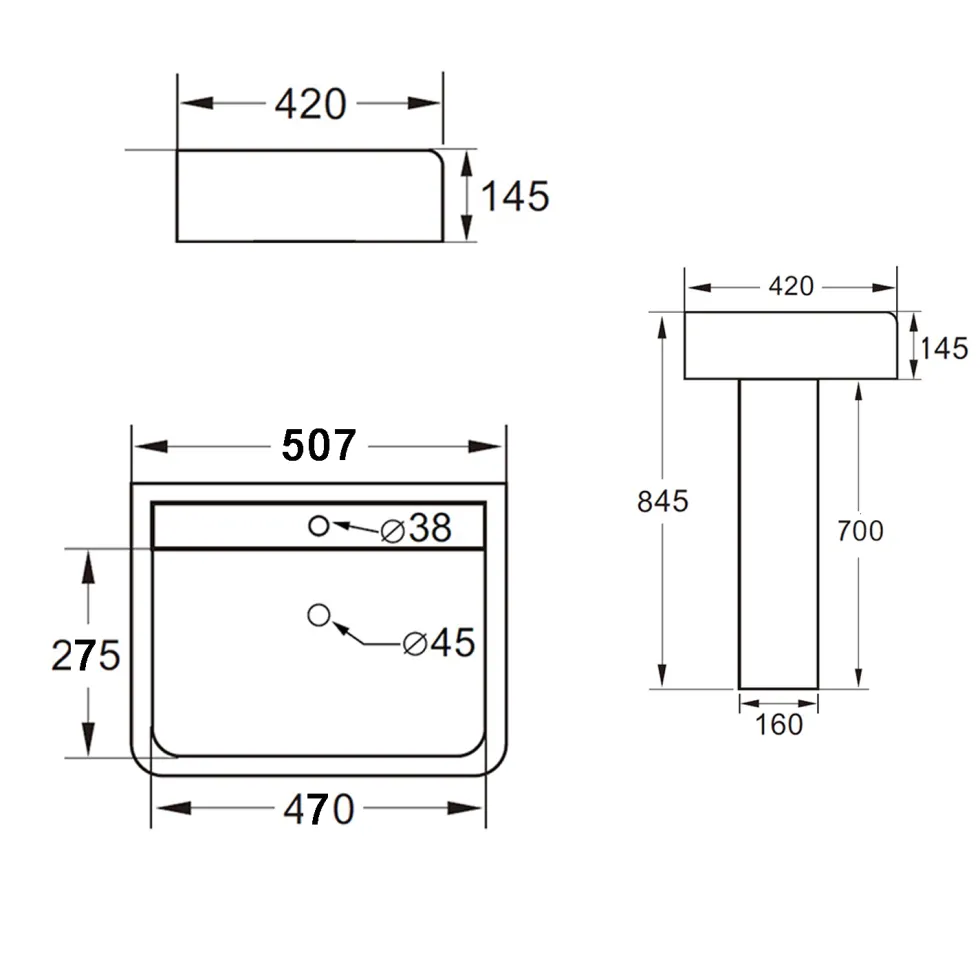 Harbour Alchemy Rimless Toilet & Basin Bathroom Suite
