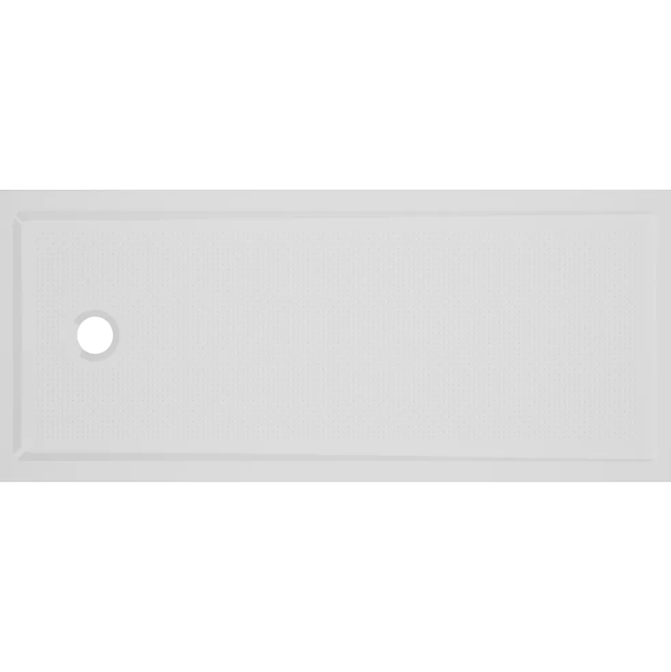 Harbour Anti Slip Gel Coated Stone Resin Bath Replacement Rectangular Shower Tray - 1700 x 700mm
