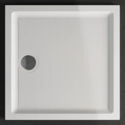 Harbour Anti Slip Gel Coated Stone Resin Square Shower Tray - 2 Sizes