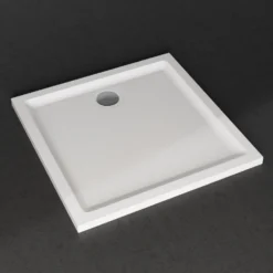 Harbour Anti Slip Gel Coated Stone Resin Square Shower Tray - 2 Sizes