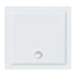 Harbour Anti Slip Gel Coated Stone Resin Square Shower Tray - 2 Sizes