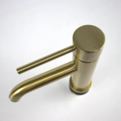 Harbour Clarity Brushed Brass Basin Mixer Tap & Waste