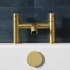 Harbour Clarity Brushed Brass Deck Mounted Bath Filler