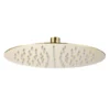 Harbour Clarity Brushed Brass Ultra Slim Round Shower Head - 250mm