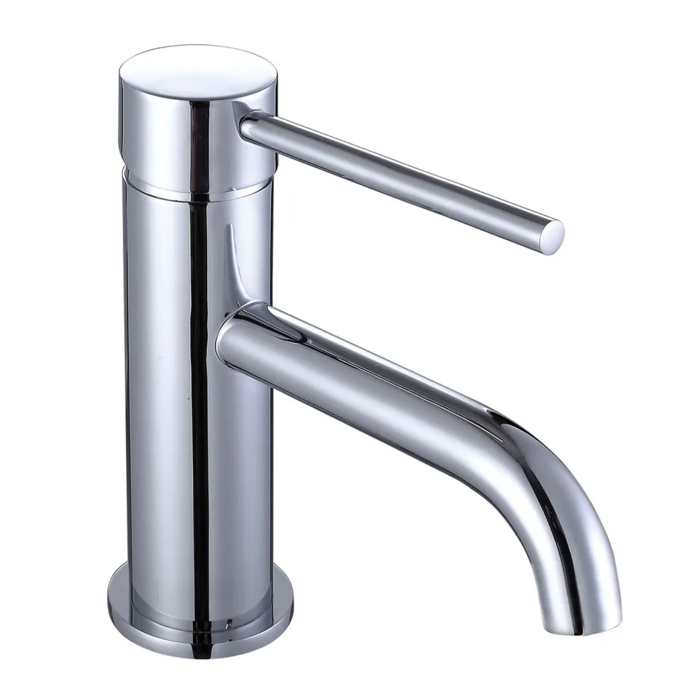 Harbour Clarity Chrome Basin Mixer Tap and Bath Shower Mixer Tap with Shower Kit