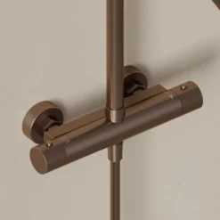Harbour Clarity Cool Touch Round Thermostatic Rigid Riser Shower Kit