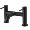 Harbour Clarity Deck Mounted Bath Filler - Matt Black