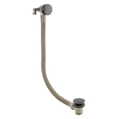 Harbour Clarity Gunmetal Shower Package with 2 Outlet Valve, Slide Rail Kit and Overflow Bath Filler