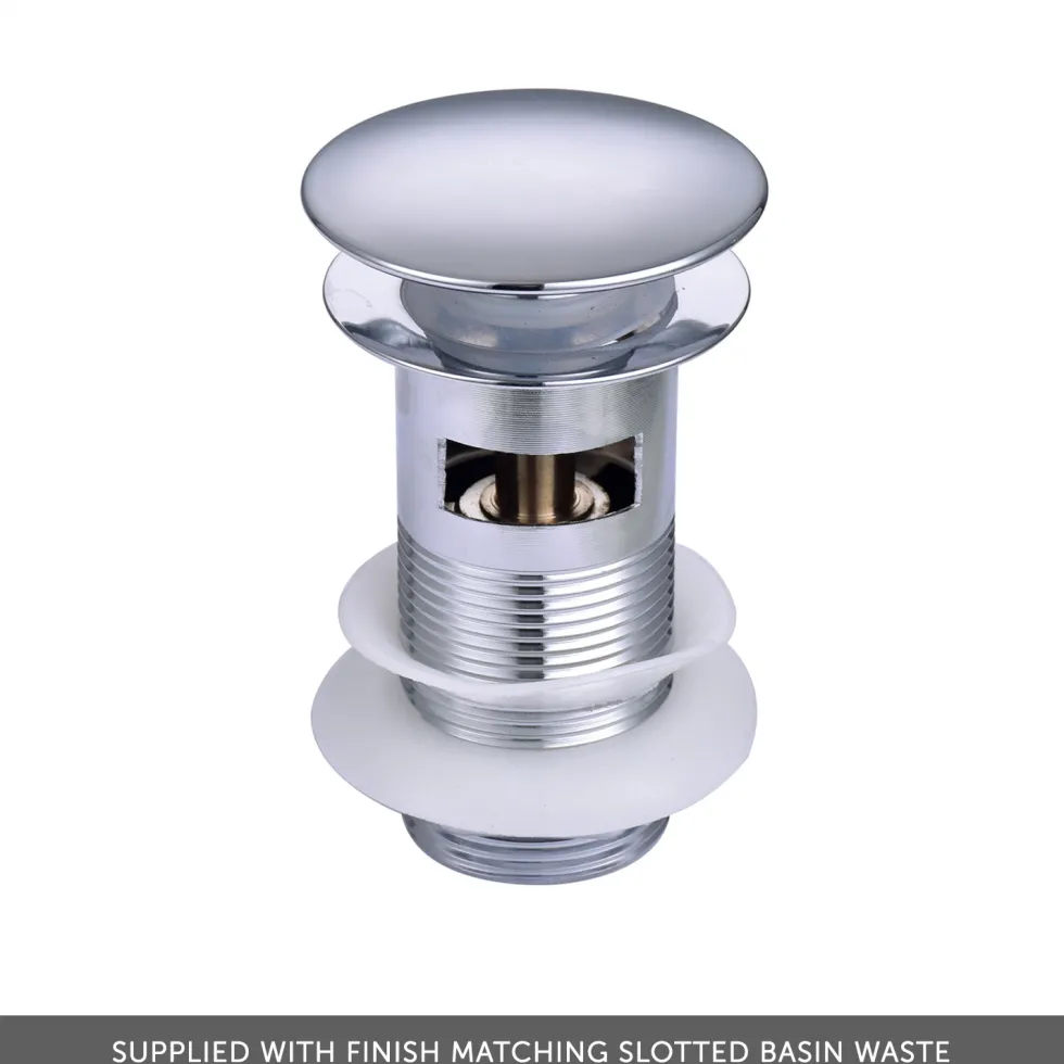 Harbour Clarity Knurled Basin Mixer Tap & Waste