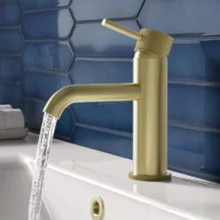 Harbour Clarity Knurled Basin Mixer Tap & Waste