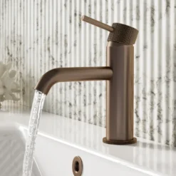 Harbour Clarity Knurled Basin Mixer Tap & Waste