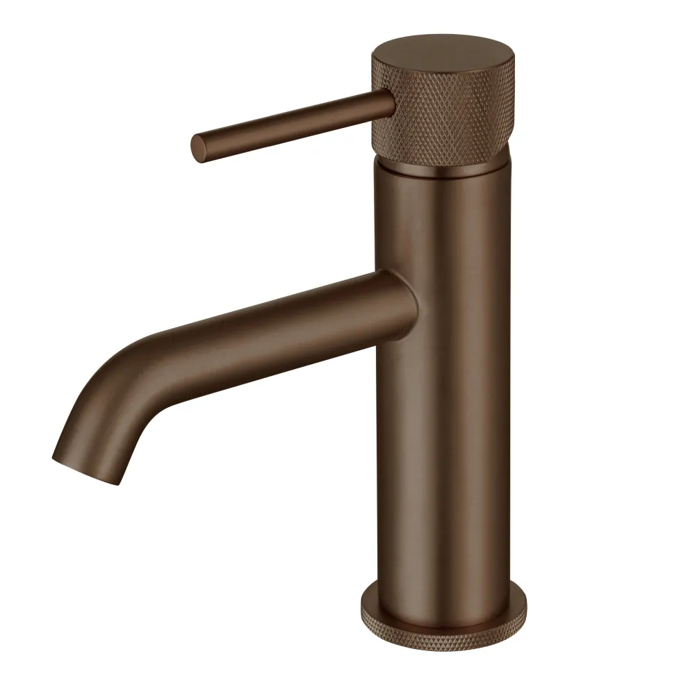 Harbour Clarity Knurled Basin Mixer Tap & Waste and Deck Mounted Bath Mixer Tap