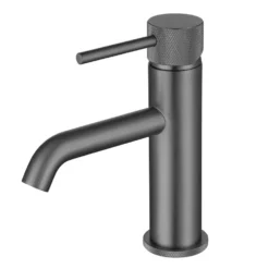 Harbour Clarity Knurled Basin Mixer Tap & Waste and Deck Mounted Bath Mixer Tap