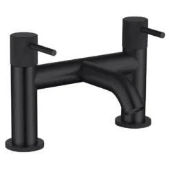 Harbour Clarity Knurled Deck Mounted Bath Mixer Tap