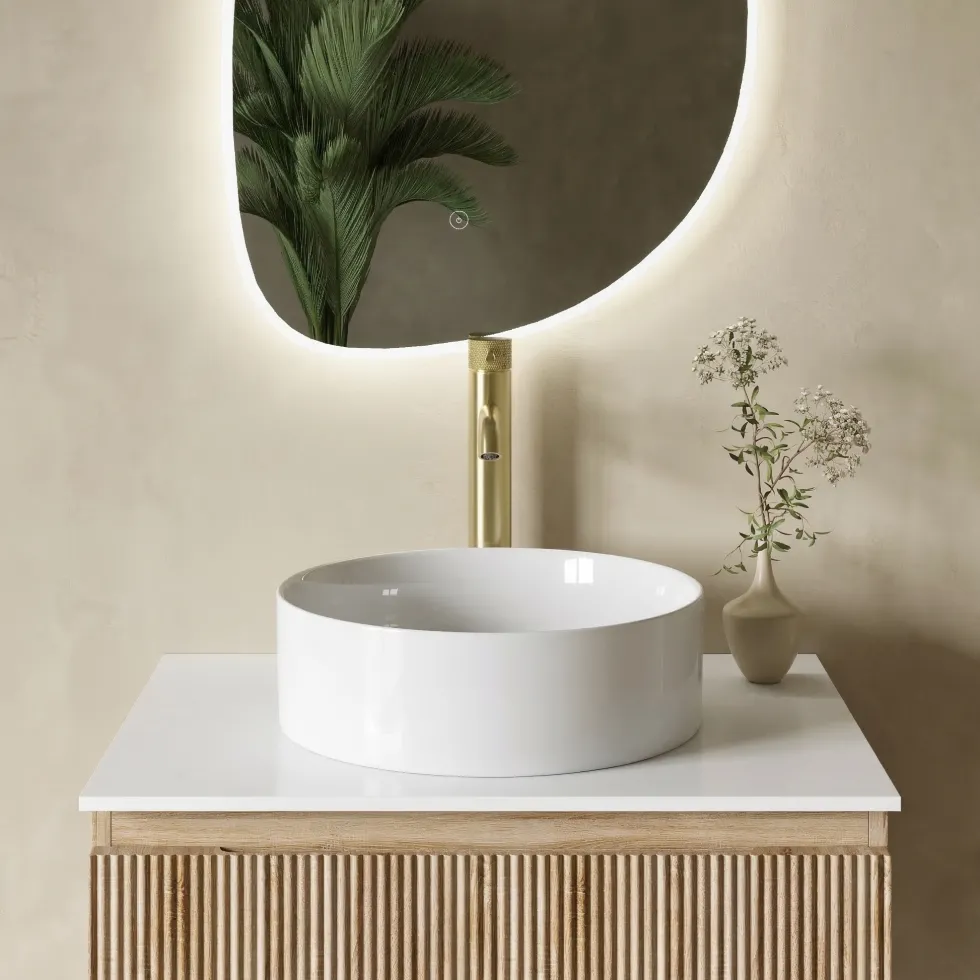 Harbour Clarity Knurled Tall Basin Mixer Tap