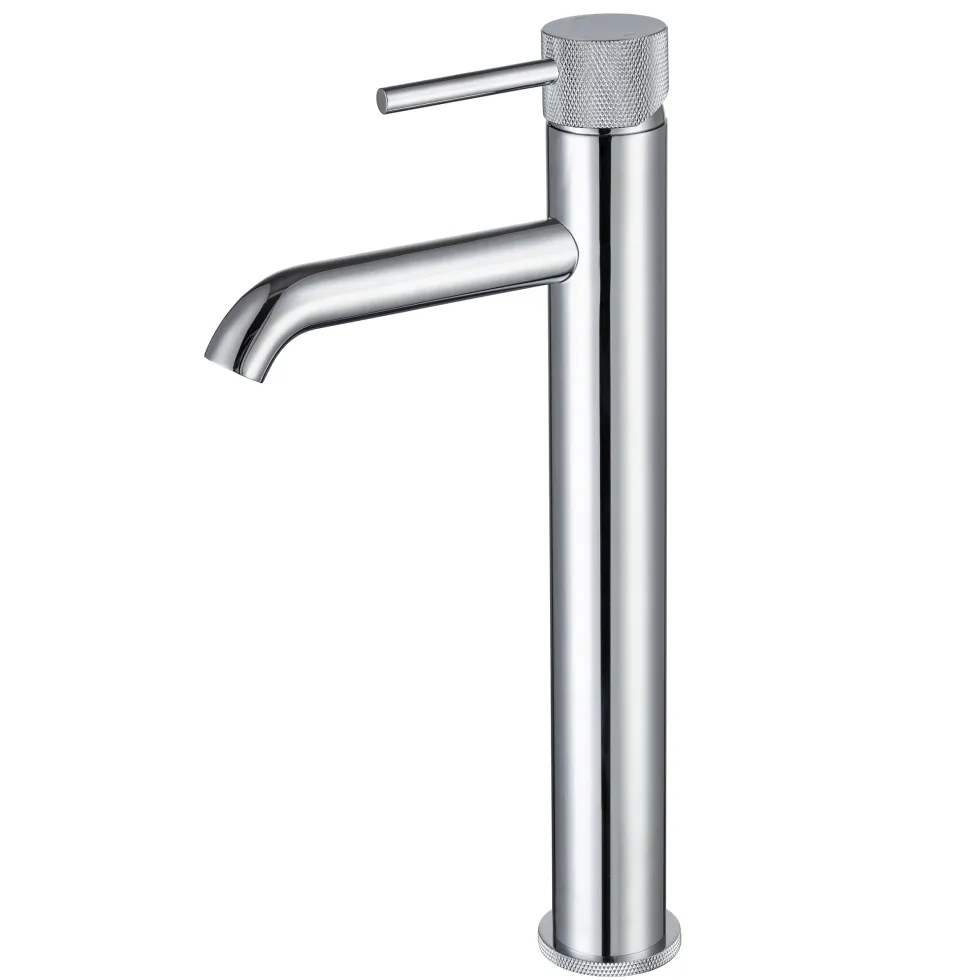 Harbour Clarity Knurled Tall Basin Mixer Tap