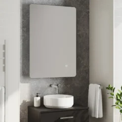Harbour Clarity LED Bathroom Mirror with Demister Pad & Colour Change LEDs - 600 x 800mm
