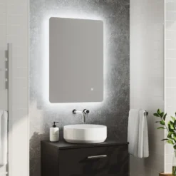 Harbour Clarity LED Bathroom Mirror with Demister Pad & Colour Change LEDs - 600 x 800mm