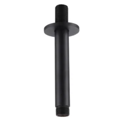Harbour Clarity Matt Black Concealed Shower Valve, Fixed Ceiling Mounted Head and Overflow Bath Filler