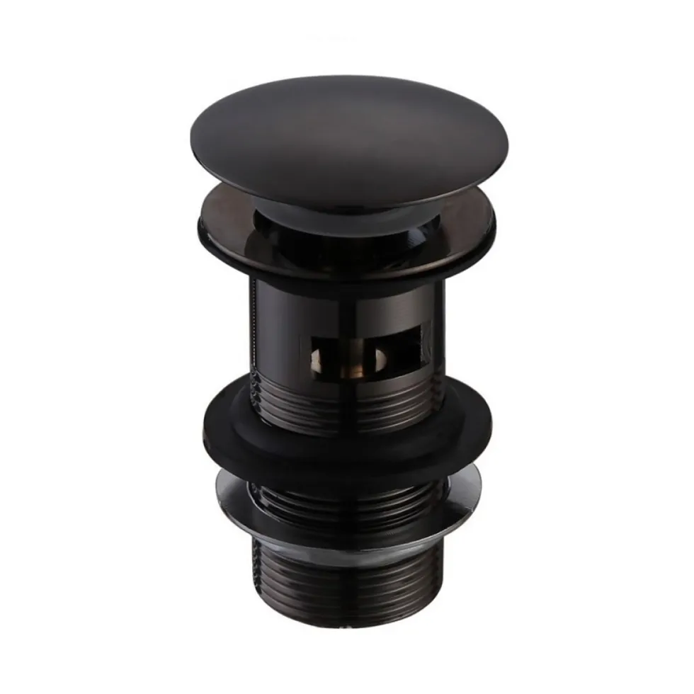 Harbour Clarity Matt Black Mini Basin Mixer Tap & Waste