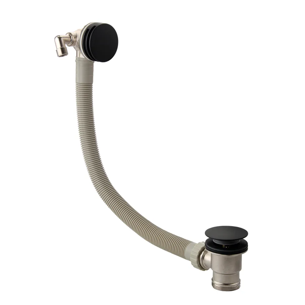Harbour Clarity Matt Black Shower Package with 3 Outlet Valve, Fixed Head & Arm, Wall Shower Kit & Overflow Bath Filler