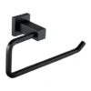 Harbour Clarity Matt Black Towel Ring