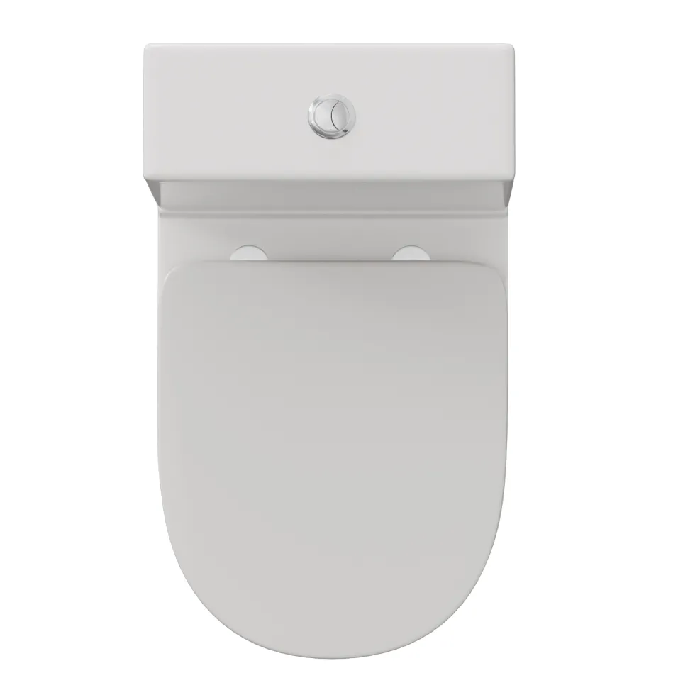 Harbour Clarity Rimless Back to Wall Close Coupled Toilet & Soft Close Seat